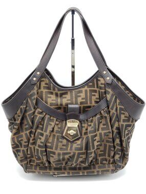 Authentic Fendi Leather Tote Bag lux318-111525